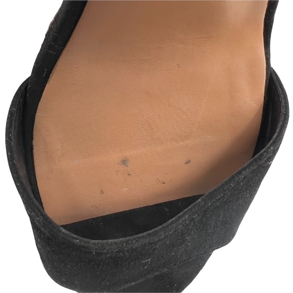 Ava & Aiden Black Suede Dakota Cork Wedge Platform Sandals Size 7 Women’s - Picture 9 of 9